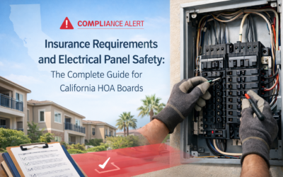 California SB 382 and Insurance Requirements: What HOA Boards Must Know About Electrical Panel Safety and the 2026 Seller Disclosure Law